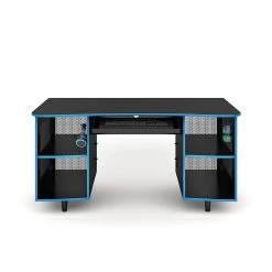 Whalen Emergent Gaming 60" Black Laminate Computer Desk | SPUS-EGDB