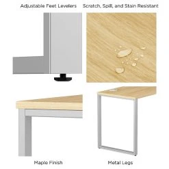 Union & Scale Workplace2.0 60" Maple Laminate Writing Desk (UN57472) -Computer Office Desks Shop unnamed file 1085