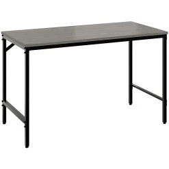 Safco Simple 46" Laminate Workstation Desk - Sterling Ash (5272BLGR)