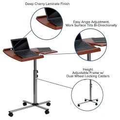 Flash Furniture 29" Laminate Laptop Desk in Cherry Finish - Compact & Durable (NANJN2762) -Computer Office Desks Shop unnamed file 1122