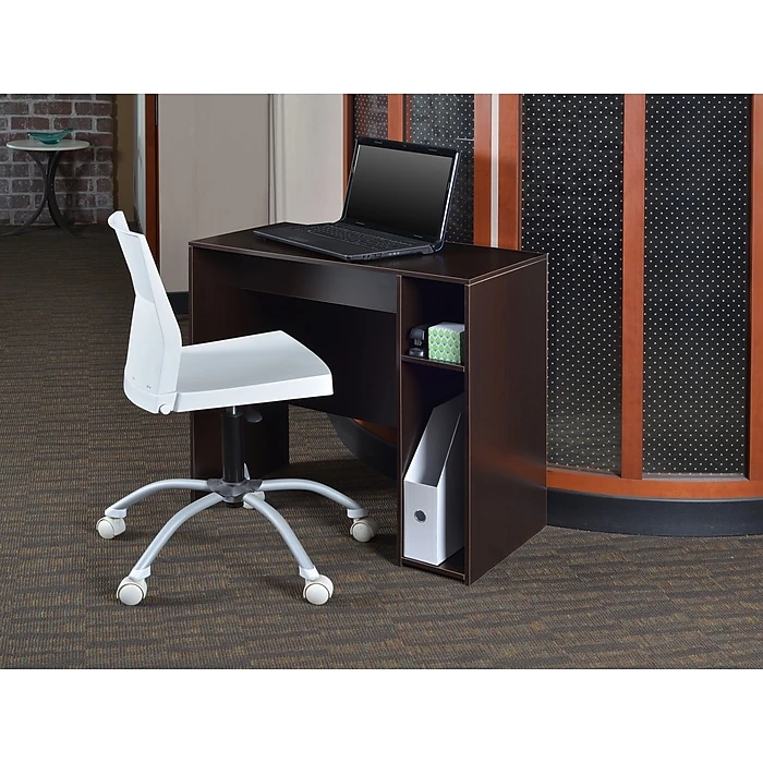 Niche Mod 31" Laminate Desk in Truffle - Modern Workspace Essential | PDS3116TF 3 Niche Mod 31" Laminate Desk in Truffle - Modern Workspace Essential | PDS3116TF - Image 3