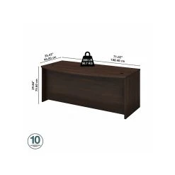 Bush Business Furniture Studio C 72" W Bow Front Laminate Computer Desk, Black Walnut (SCD172BW) - Durable & Stylish 11 Bush Business Furniture Studio C 72" W Bow Front Laminate Computer Desk, Black Walnut (SCD172BW) - Durable & Stylish -Computer Office Desks Shop unnamed file 1137