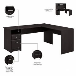 Bush Furniture Cabot 72W L Shaped Computer Desk with Drawers, Espresso Oak – Durable Laminate Workspace -Computer Office Desks Shop unnamed file 1181