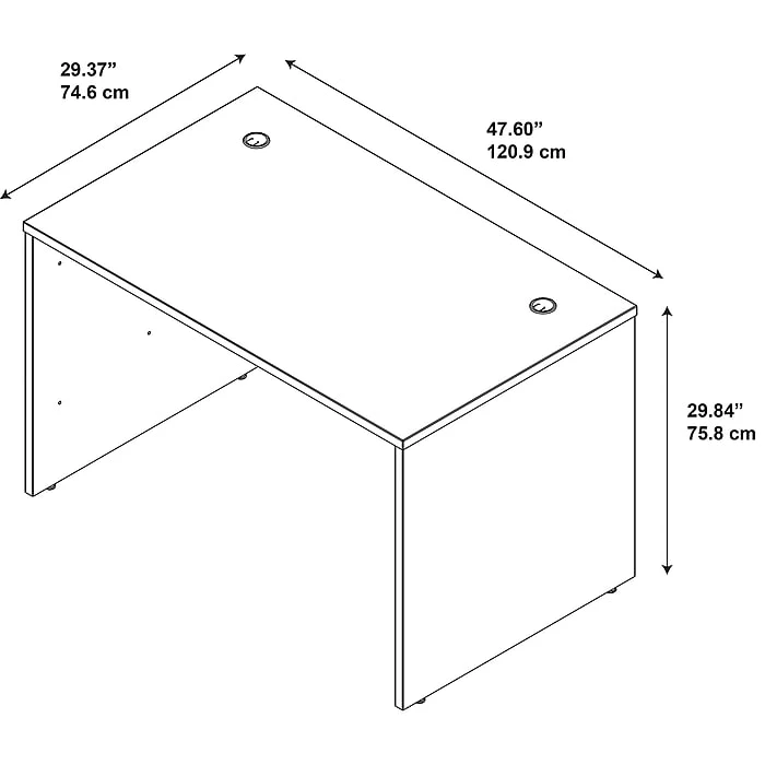 Bush Business Furniture Westfield 48W X 30D Laminate Desk in Mocha Cherry (WC12948) 5 Bush Business Furniture Westfield 48W X 30D Laminate Desk in Mocha Cherry (WC12948) - Image 5