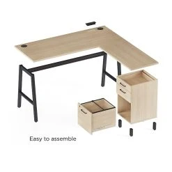 Union & Scale™ Essentials 60” L-Shaped Desk in Natural - Durable Laminate Workspace (UN60420) -Computer Office Desks Shop unnamed file 120