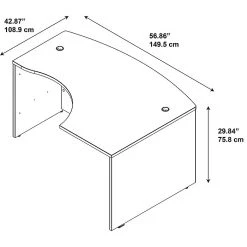 Bush Business Furniture Westfield 60W X 43D Right Handed L-Shaped Desk in Mocha Cherry | Laminate Office Desk -Computer Office Desks Shop unnamed file 1202