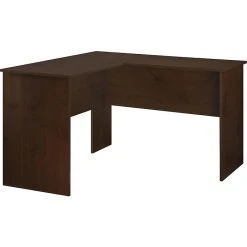 Easy 2 Go 48" Corner Desk, Brown (952543-CC) - Space-Saving Laminate Desk for Home & Office