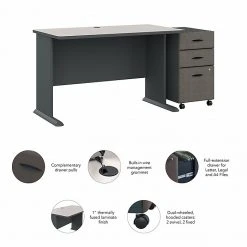 Bush Business Furniture Cubix 48W Desk with Mobile File Cabinet, Slate/White Spectrum - Sleek Laminate Office Desk 10 Bush Business Furniture Cubix 48W Desk with Mobile File Cabinet, Slate/White Spectrum - Sleek Laminate Office Desk -Computer Office Desks Shop unnamed file 1295