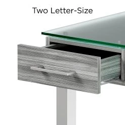 Bush Furniture Refinery 50W Industrial Desk with 3-Drawer Mobile File Cabinet, Rustic Gray | Space-Saving Laminate Desk -Computer Office Desks Shop unnamed file 13