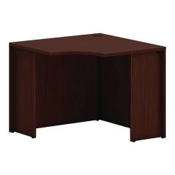 HON Mod 36" Corner Desk Shell in Traditional Mahogany | Durable Laminate Workspace