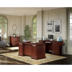 Kathy Ireland® Home Bennington Credenza Desk - Harvest Cherry Laminate, WC65510-03K 14 Kathy Ireland® Home Bennington Credenza Desk - Harvest Cherry Laminate, WC65510-03K -Computer Office Desks Shop unnamed file 1427