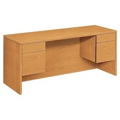 HON 10500 Series 60"W Kneespace Credenza in Harvest Laminate - 29 1/2"H x 24"D