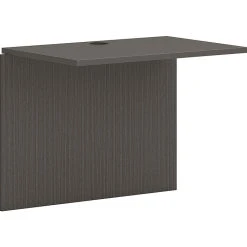 HON Mod 36" Bridge Desk in Slate Teak - Durable Laminate Workstation