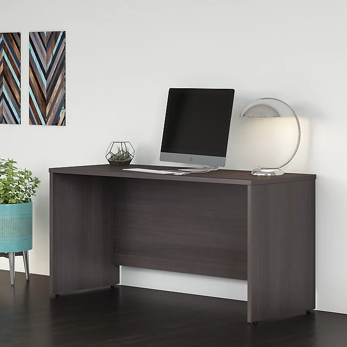 Bush Business Furniture Studio C 60W X 24D Laminate Credenza Desk, Storm Gray (SCD360SG) - Durable & Stylish Office Furniture 2 Bush Business Furniture Studio C 60W X 24D Laminate Credenza Desk, Storm Gray (SCD360SG) - Durable & Stylish Office Furniture - Image 2