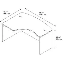Bush Business Furniture Westfield 60W X 43D Left Handed L Bow Desk in Mocha Cherry | Durable Laminate Design -Computer Office Desks Shop unnamed file 1572
