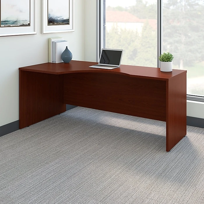 Bush Business Furniture Westfield 72W Left-Handed Corner Desk, Mahogany (WC36732) - Durable Laminate Office Desk 2 Bush Business Furniture Westfield 72W Left-Handed Corner Desk, Mahogany (WC36732) - Durable Laminate Office Desk - Image 2