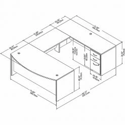 Bush Business Furniture Studio C 72W X 36D U Shaped Desk With Mobile File Cabinet, White (STC004WHSU) - Laminate Office Desk -Computer Office Desks Shop unnamed file 1652