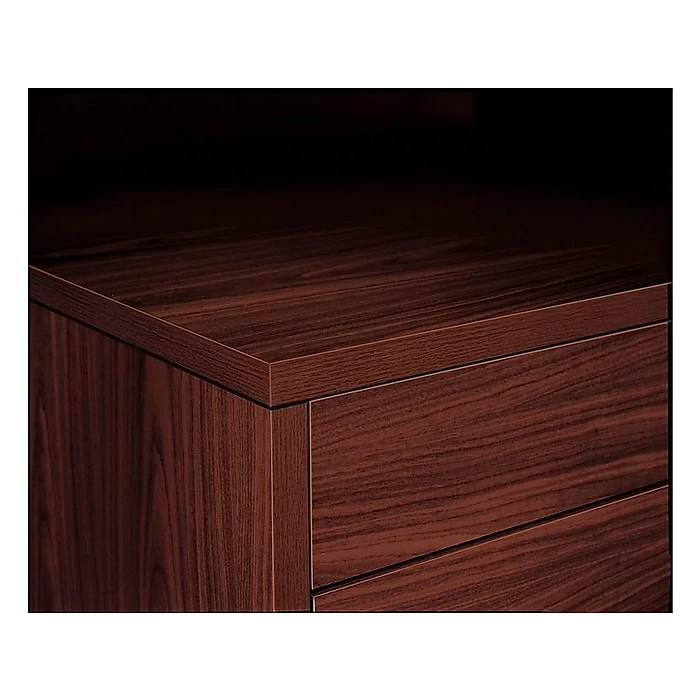 HON 10500 72" Double Pedestal Desk in Mahogany - Durable Laminate Workspace (H10593NN) 2 HON 10500 72" Double Pedestal Desk in Mahogany - Durable Laminate Workspace (H10593NN) - Image 2