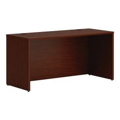 HON Mod 60" Credenza Shell in Traditional Mahogany Laminate - Sleek Office Storage Solution (HLPLCS6024.LTM1)