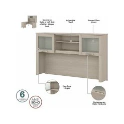Bush Furniture Somerset 60" L-Shaped Desk with Hutch & 5-Shelf Bookcase, Sand Oak (SET010SO) - Stylish & Functional Laminate Office Furniture -Computer Office Desks Shop unnamed file 1714