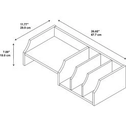 Bush Furniture Key West Desktop Organizer in Bing Cherry | Laminate Desktop Storage Solution -Computer Office Desks Shop unnamed file 1722