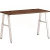 HON Mod 48" Table Desk in Slate Teak - Durable Laminate Workspace (HLPL4824LS1ALEGSLV)
