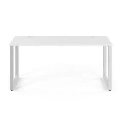 Union & Scale Workplace2.0 60" Laminate Writing Desk, White (UN57471) - Modern Office Furniture