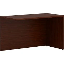 HON Mod 48" Computer Desk in Traditional Mahogany - Durable Laminate Workspace