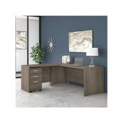 Bush Business Furniture Studio C 60"W Modern Hickory Computer Desk | Durable Laminate Surface -Computer Office Desks Shop unnamed file 1868