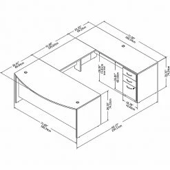Bush Business Furniture Studio C 72W X 36D U-Shaped Desk with Mobile File Cabinet, Storm Gray | Durable Laminate Workspace Solution -Computer Office Desks Shop unnamed file 1882