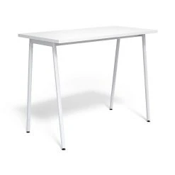 Union & Scale™ Lewis 42"H x 54"W Laminate Office & Computer Writing Desk, White | Tool-Less Assembly (UN55692-CC)