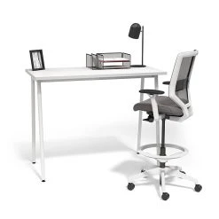 Union & Scale™ Lewis 42"H x 54"W Laminate Office & Computer Writing Desk, White | Tool-Less Assembly (UN55692-CC) -Computer Office Desks Shop unnamed file 1901