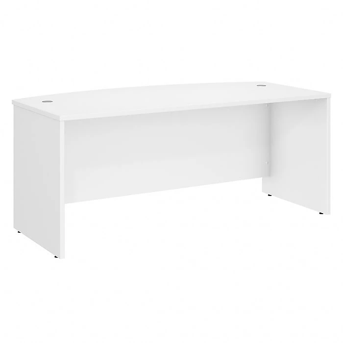 Bush Business Furniture Studio C 72W X 36D Bow Front Desk, White (SCD172WH) - Laminate Office Desk 1 Bush Business Furniture Studio C 72W X 36D Bow Front Desk, White (SCD172WH) - Laminate Office Desk