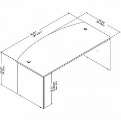 Bush Business Furniture Studio C 72W X 36D Bow Front Desk, White (SCD172WH) - Laminate Office Desk 8 Bush Business Furniture Studio C 72W X 36D Bow Front Desk, White (SCD172WH) - Laminate Office Desk -Computer Office Desks Shop unnamed file 1933