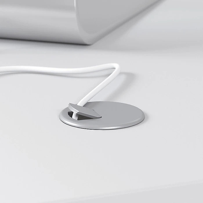 Bush Business Furniture Studio C 72W X 36D Bow Front Desk, White (SCD172WH) - Laminate Office Desk 6 Bush Business Furniture Studio C 72W X 36D Bow Front Desk, White (SCD172WH) - Laminate Office Desk - Image 6