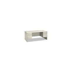 HON® 38000 Series™ Double Pedestal Desk, Laminate Finish (HON38180B9Q) - Durable & Stylish Office Desk