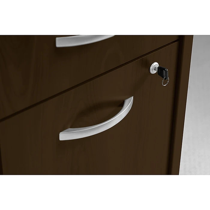 Bush Business Furniture Westfield Desk with 2-Drawer Mobile Pedestal, Mocha Cherry (SRC028MRSU) - Durable Laminate Home Office Desk 7 Bush Business Furniture Westfield Desk with 2-Drawer Mobile Pedestal, Mocha Cherry (SRC028MRSU) - Durable Laminate Home Office Desk - Image 7