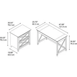 Bush Furniture Key West 48W Writing Desk with 2 Drawer Lateral File Cabinet - Bing Cherry Laminate Finish 12 Bush Furniture Key West 48W Writing Desk with 2 Drawer Lateral File Cabinet - Bing Cherry Laminate Finish -Computer Office Desks Shop unnamed file 2026