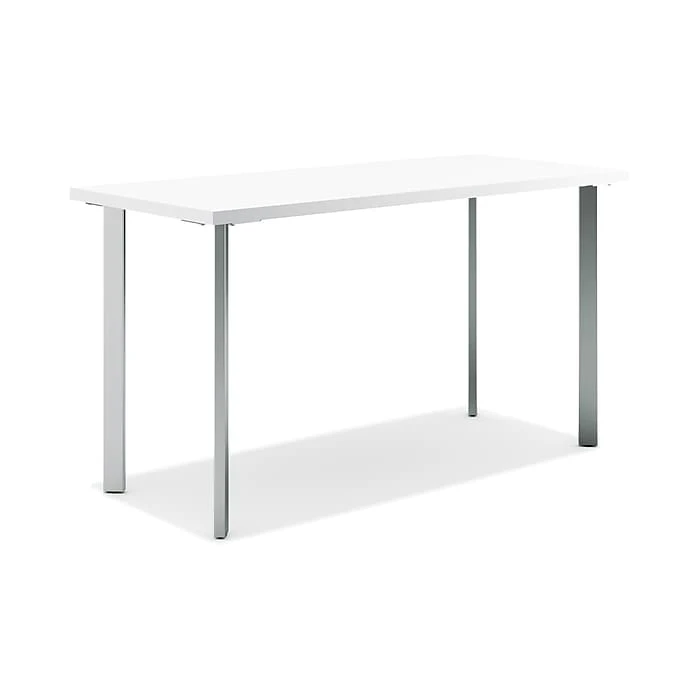 HON Coze 54"W Laminate Desk, Natural Recon & Silver Finish (HONRPL2454N1P6) - Stylish & Durable Office Furniture 5 HON Coze 54"W Laminate Desk, Natural Recon & Silver Finish (HONRPL2454N1P6) - Stylish & Durable Office Furniture - Image 5