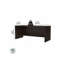 Bush Business Furniture Studio C 72"W Black Walnut Laminate Computer Desk (SCD272BW) - Stylish & Durable Office Solution -Computer Office Desks Shop unnamed file 2081