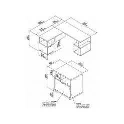Kathy Ireland® Home by Bush Furniture Madison Avenue 60" L-Shaped Desk with Lateral File Cabinet, Modern Walnut (MDS005MW) - Stylish Laminate Office Furniture -Computer Office Desks Shop unnamed file 2091
