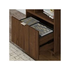 Kathy Ireland® Home by Bush Furniture Madison Avenue 60" L-Shaped Desk with Lateral File Cabinet, Modern Walnut (MDS005MW) - Stylish Laminate Office Furniture -Computer Office Desks Shop unnamed file 2092
