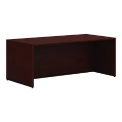 HON Mod 72" Laminate Desk Shell, Traditional Mahogany (HLPLDS7236.LTM1) - Durable Office Furniture