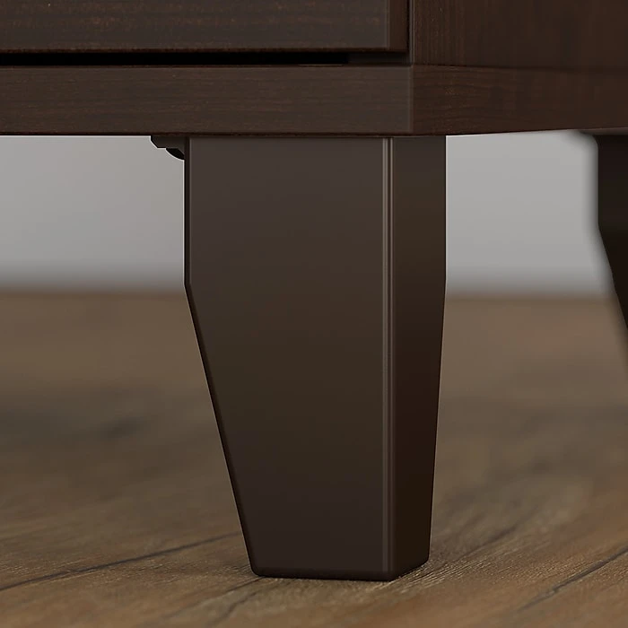 Bush Furniture Somerset 60W Office Desk with Lateral File Cabinet and 5-Shelf Bookcase - Mocha Cherry (SET013MR) 6 Bush Furniture Somerset 60W Office Desk with Lateral File Cabinet and 5-Shelf Bookcase - Mocha Cherry (SET013MR) - Image 6