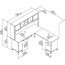 Bush Furniture Somerset 72W L-Shaped Desk with Hutch, Maple Cross (SET001MC) - Durable Laminate Office Furniture -Computer Office Desks Shop unnamed file 216