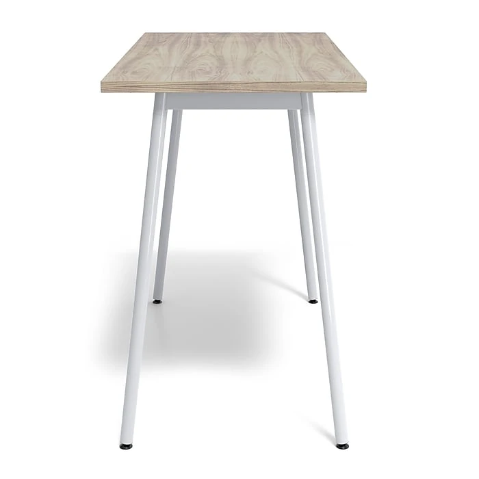 Union & Scale⢠Lewis 42"H X 54"W Light Walnut Laminate Office & Computer Desk, Tool-Less Assembly 4 Union & Scale⢠Lewis 42"H X 54"W Light Walnut Laminate Office & Computer Desk, Tool-Less Assembly - Image 4