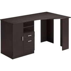Techni Mobili Classic Office 51" Table Desk, Espresso (RTA-8408-ES) - Durable Laminate Desk for Home & Office