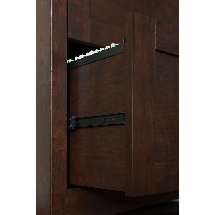 Bush Furniture Buena Vista 60W Corner Desk in Madison Cherry - Compact Laminate Home Office Furniture 4 Bush Furniture Buena Vista 60W Corner Desk in Madison Cherry - Compact Laminate Home Office Furniture - Image 4