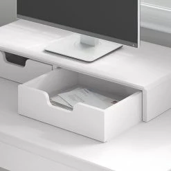 Bush Furniture Key West 60W L-Shaped Desk with Desktop Organizers - Pure White Oak (KWS015WT) -Computer Office Desks Shop unnamed file 2247