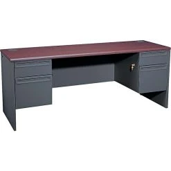 HON® 38000 Series Charcoal Laminate Kneespace Credenza with Locks - 72"W x 24"D x 29.5"H -Computer Office Desks Shop unnamed file 2266